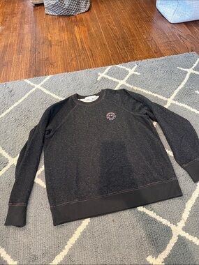 Something Navy “SOMETHING TO SMILE IN” Black Sparkle Crewneck